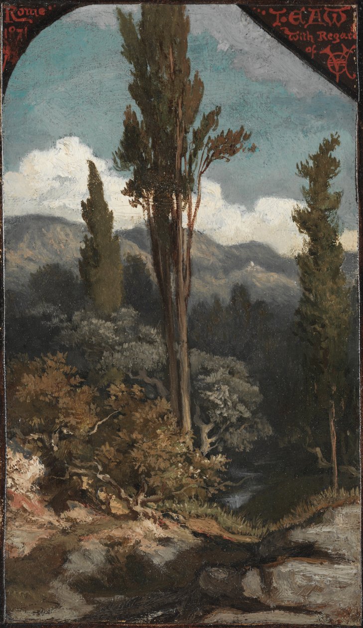 Drie bomen: Italië door Elihu Vedder