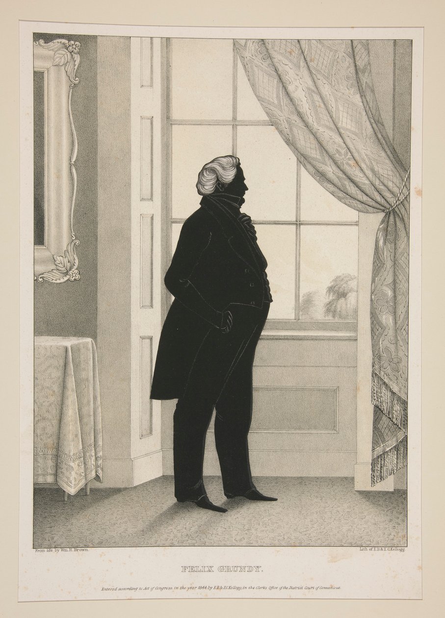Felix Grundy door Elijah C. Kellogg