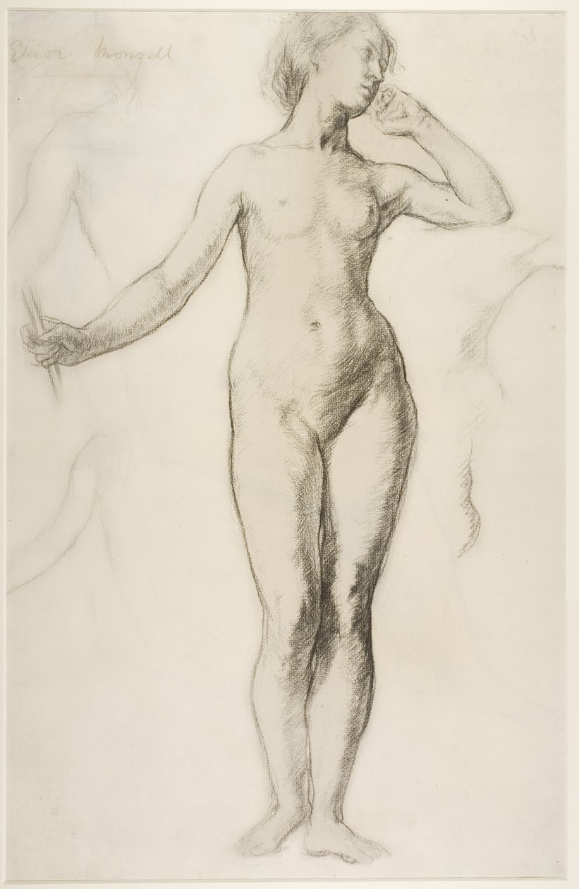 Vrouwelijk naakt staand, c.1897 door Elinor Mary Darwin
