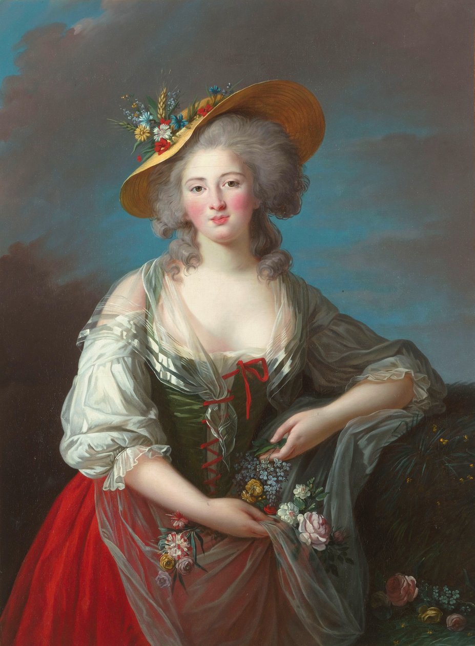 Frans: Elisabeth-Philippe-Marie-Hélène de France, dite Madame Elisabeth-Philippe-Marie-Hélène de France, dite Madame Elisabeth door Élisabeth Louise Vigée Le Brun