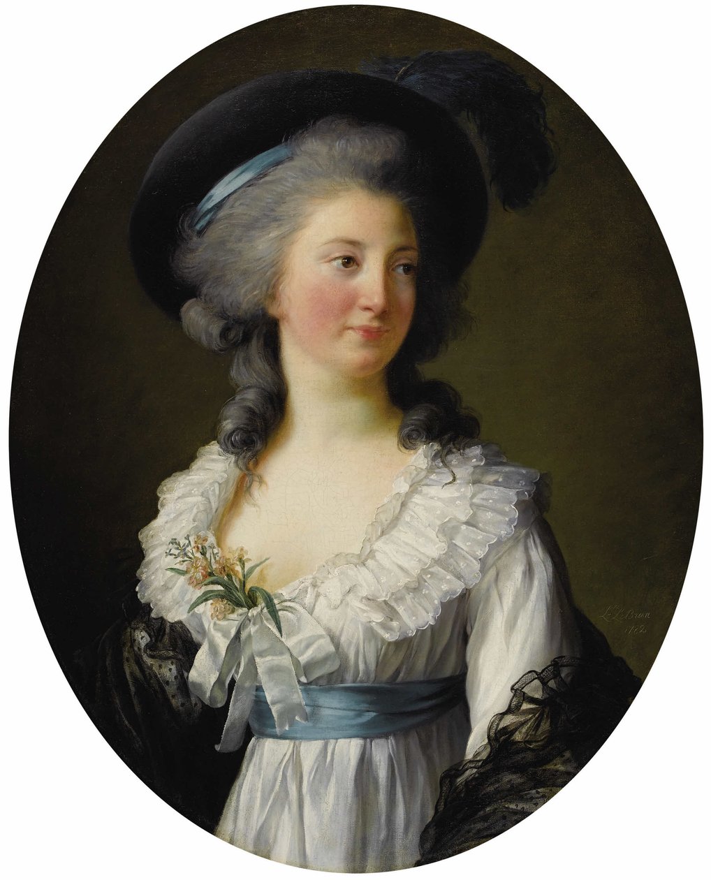 Frans: Portrait de Madame de Moreton, La Comtesse de Moreton de Chabrillan Portret van Madame de Moreton, Comtesse de Chabrillan, verkeerd geïdentificeerd met Izabela Czartoryska door Élisabeth Louise Vigée Le Brun