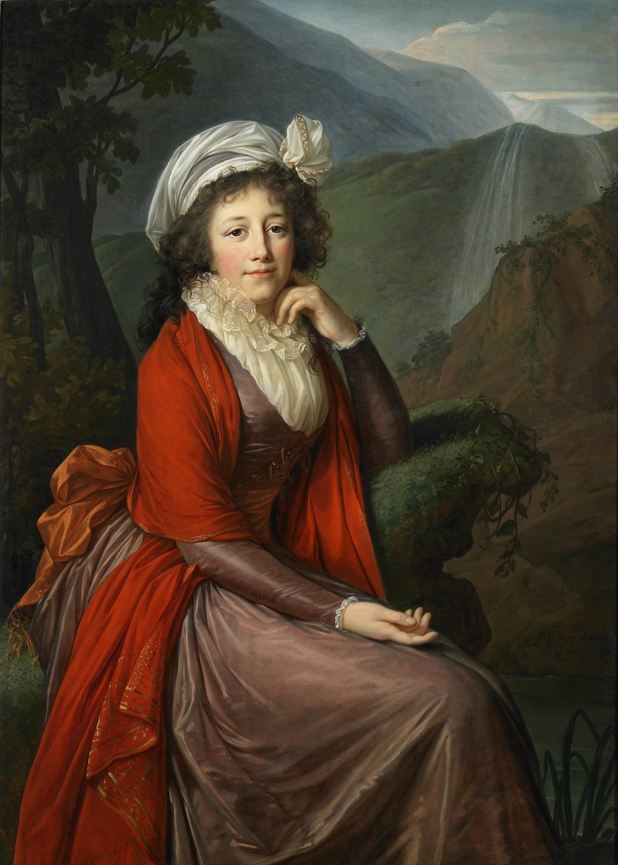 Portret van gravin Maria Theresia Bucquoi, née Parr door Élisabeth Louise Vigée Le Brun