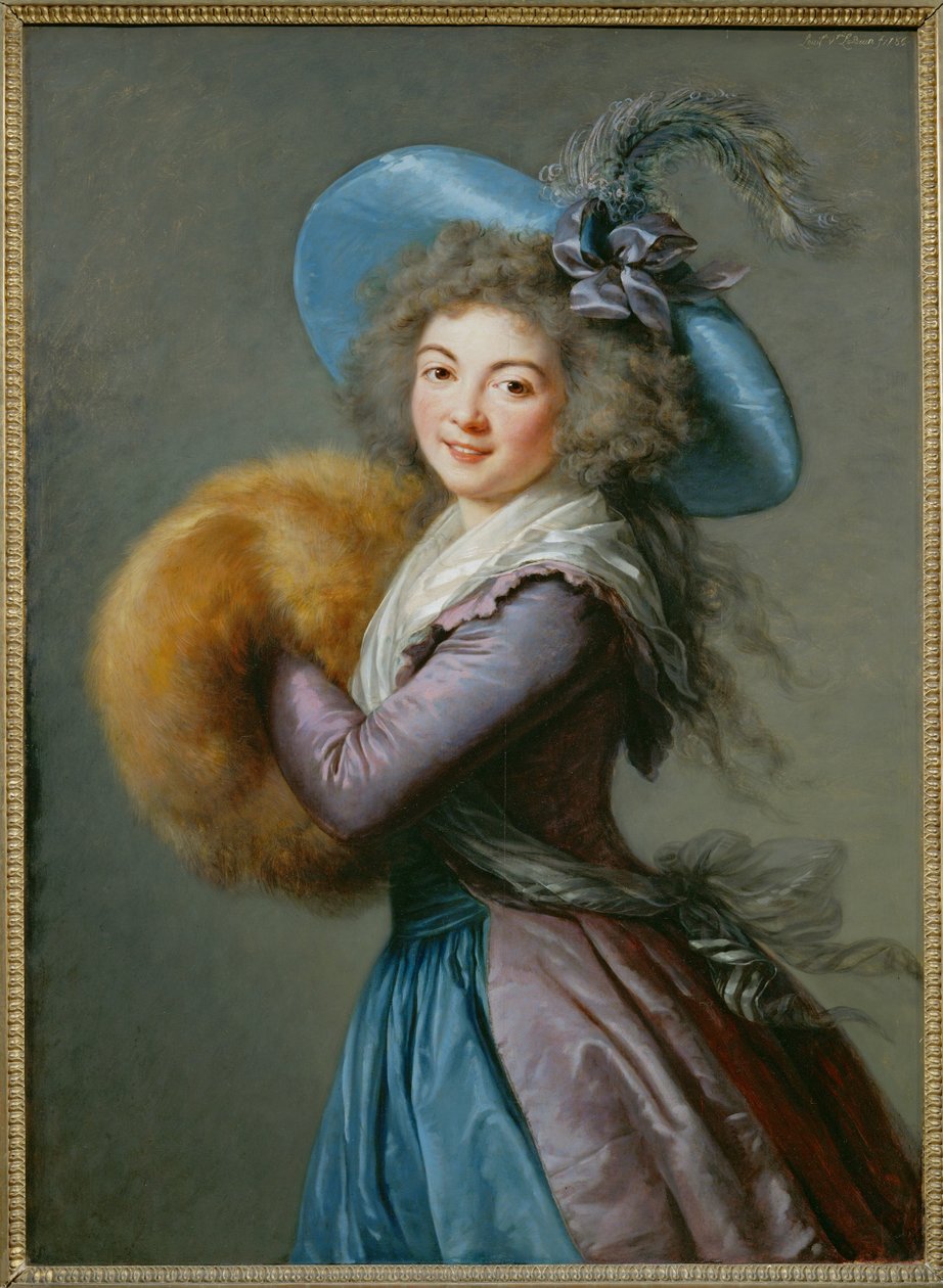 Mme Mole-Raymond (schilderij op hout) door Elisabeth Louise Vigee-Lebrun