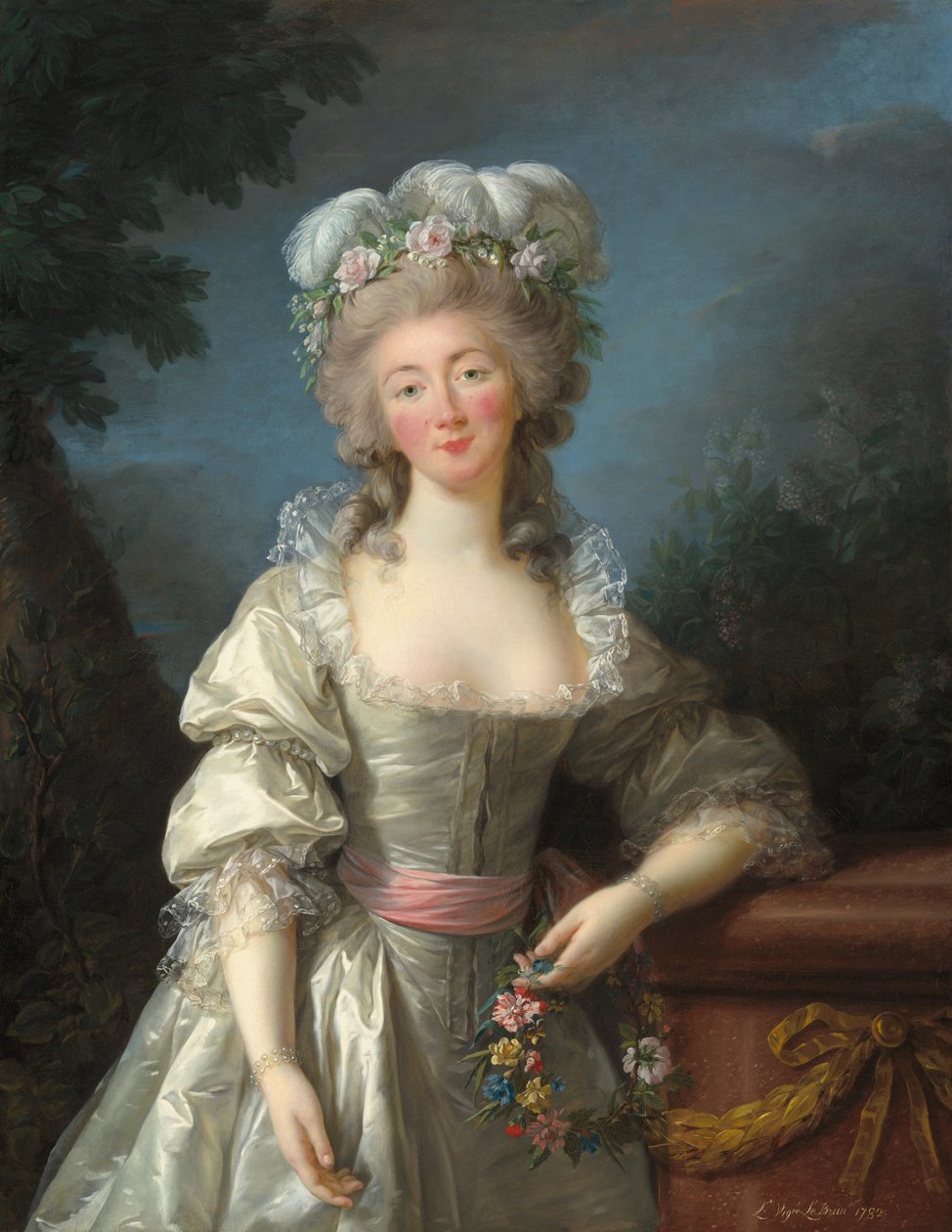 Portret van Madame du Barry door Elisabeth Louise Vigee Lebrun
