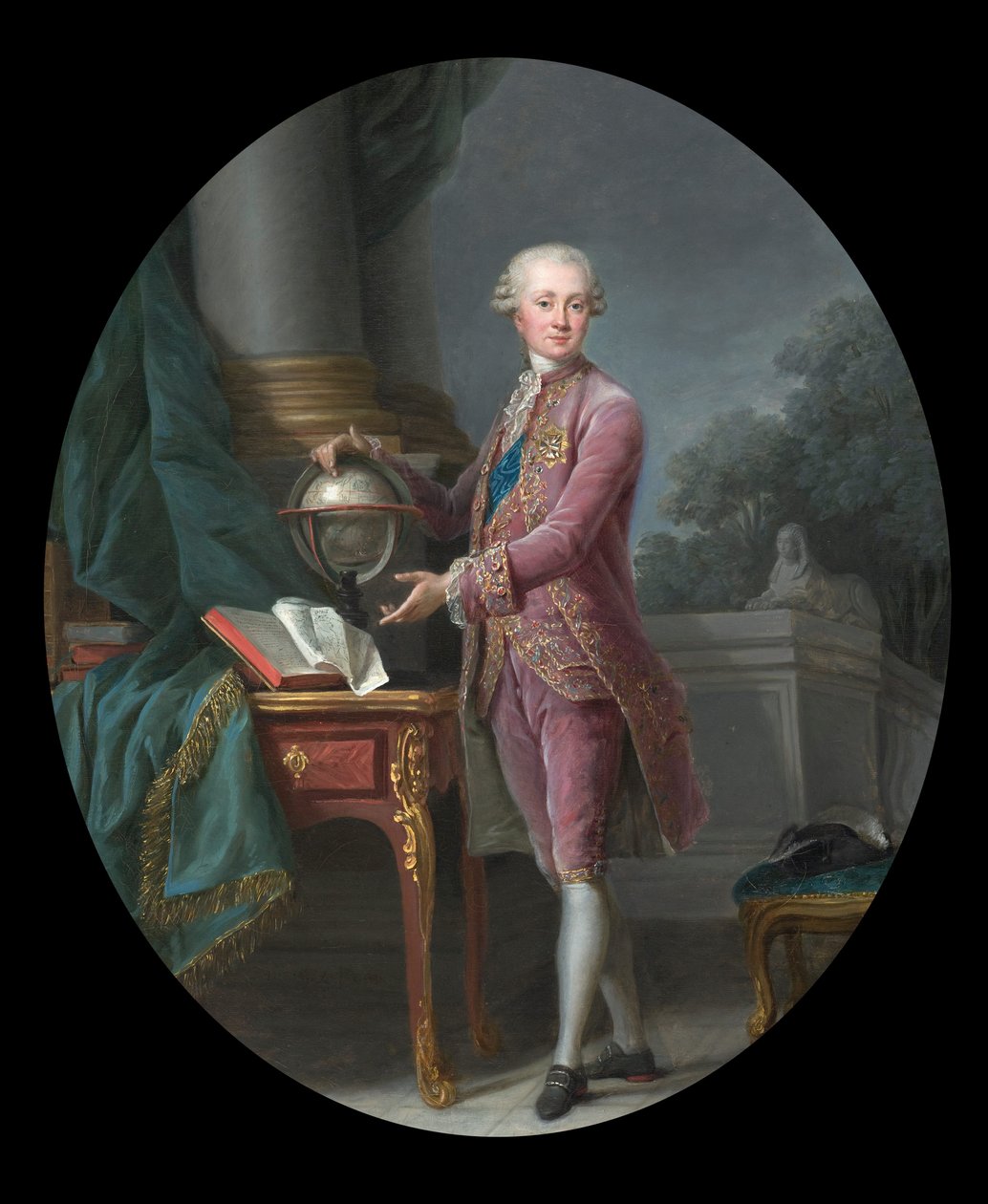 Portret van de prins van Nassau door Elisabeth Louise Vigee-Lebrun