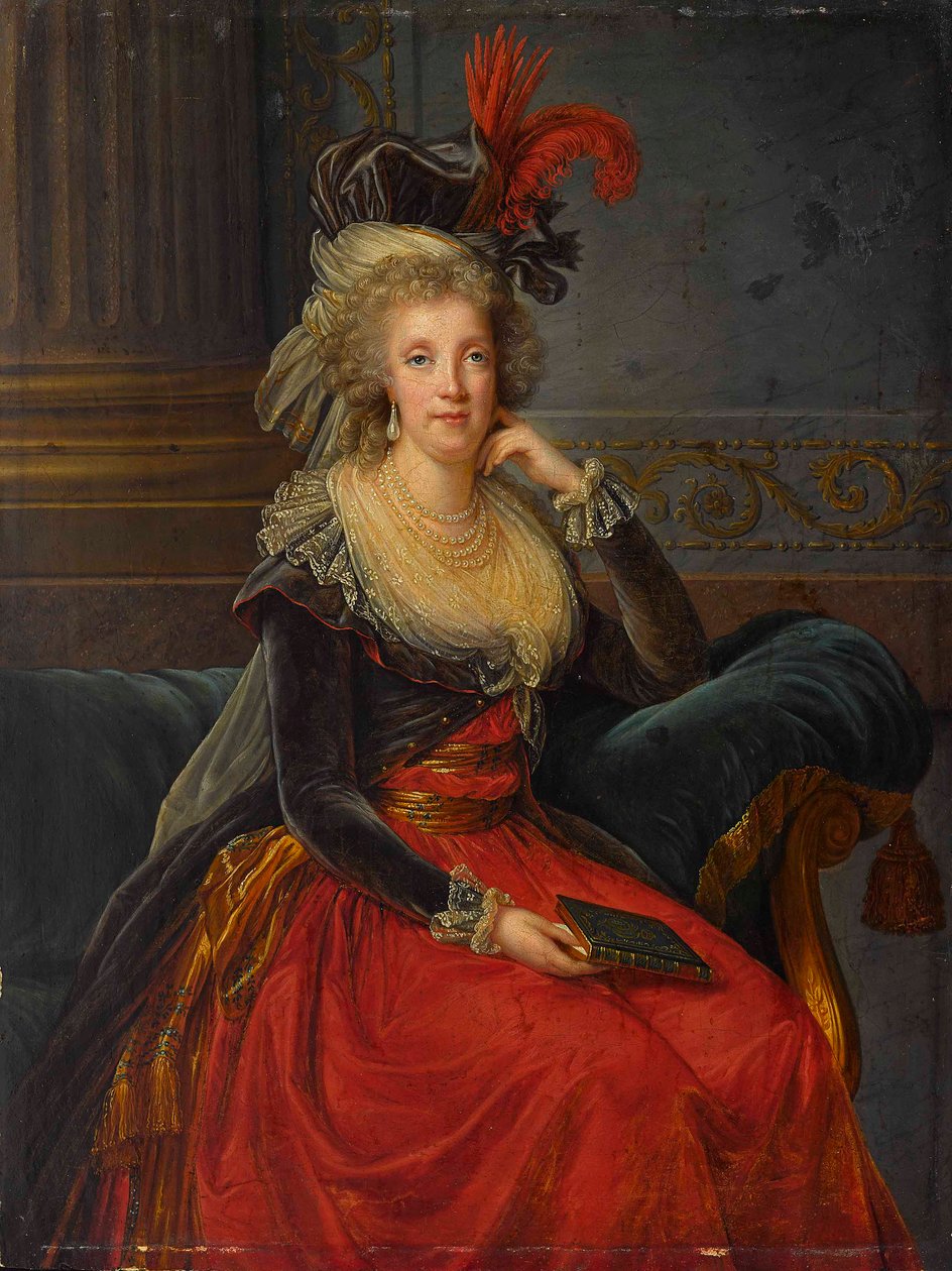 Portret van Maria Carolina van Oostenrijk 1752-1814 door Elisabeth Louise Vigee Lebrun