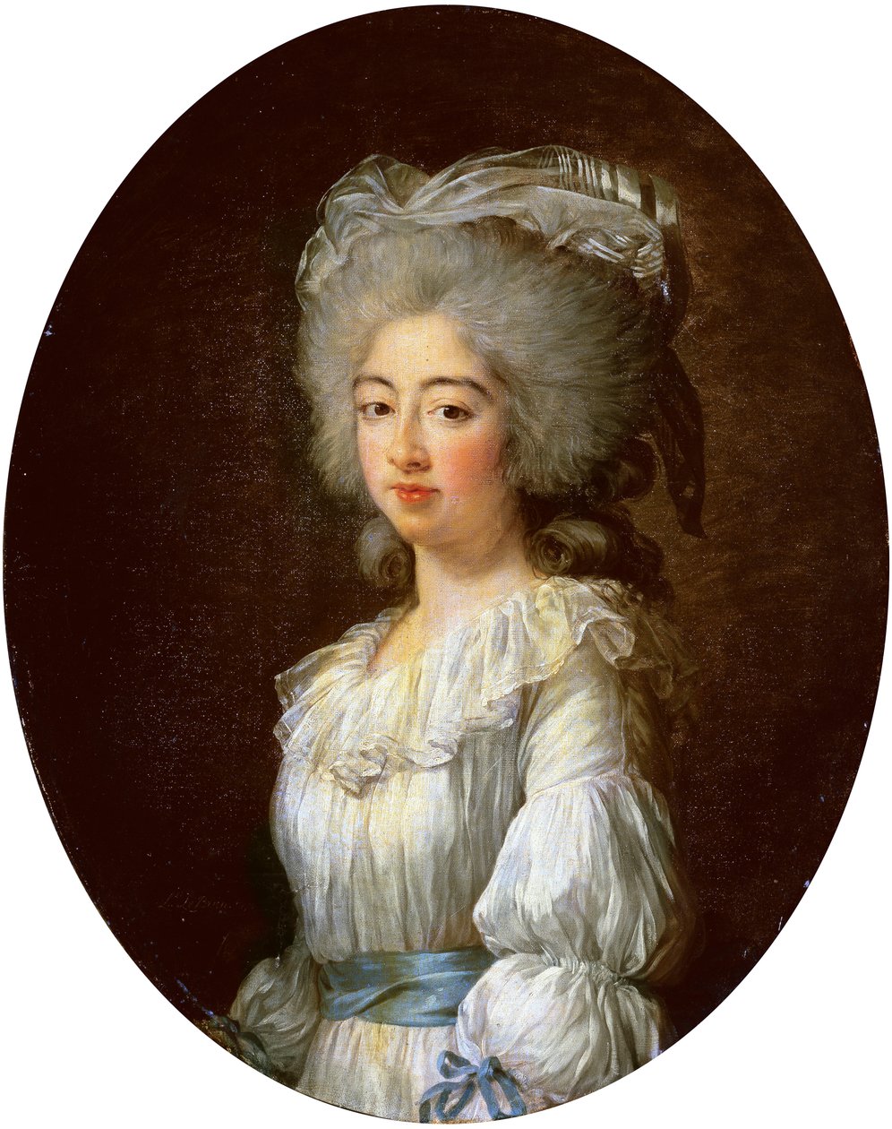 Portret van Louise Marie Josephine, Gravin van Provence, later Koningin van Frankrijk door Elisabeth Louise Vigee Lebrun