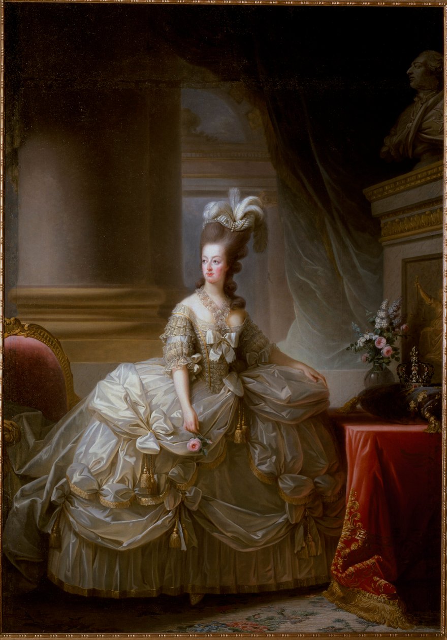 Portret van de Koningin van Frankrijk Marie Antoinette door Elisabeth Louise Vigee Lebrun