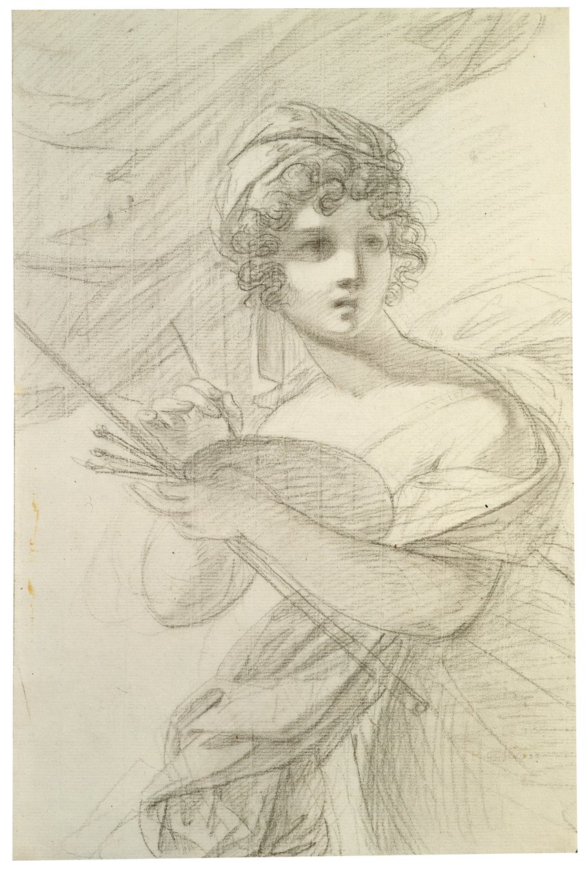 Zelfportret, ca. 1800 door Elisabeth Louise Vigee Lebrun