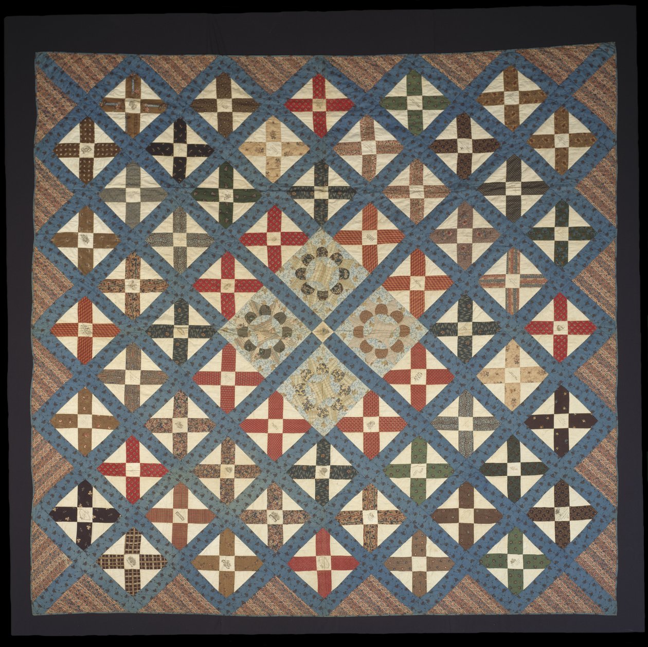 Patchwork Handtekening Vriendschapsquilt door Elizabeth C. Loudenslager