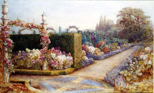 Het tuinpad door Elizabeth Cameron Mawson
