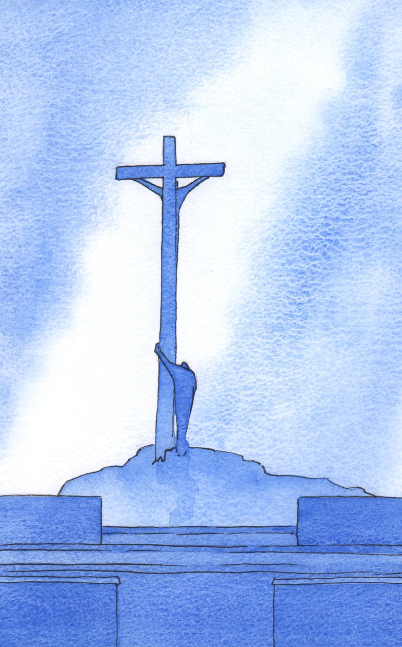 Bij elke Mis staan we naast de gekruisigde Christus voor onze redding door Elizabeth Wang