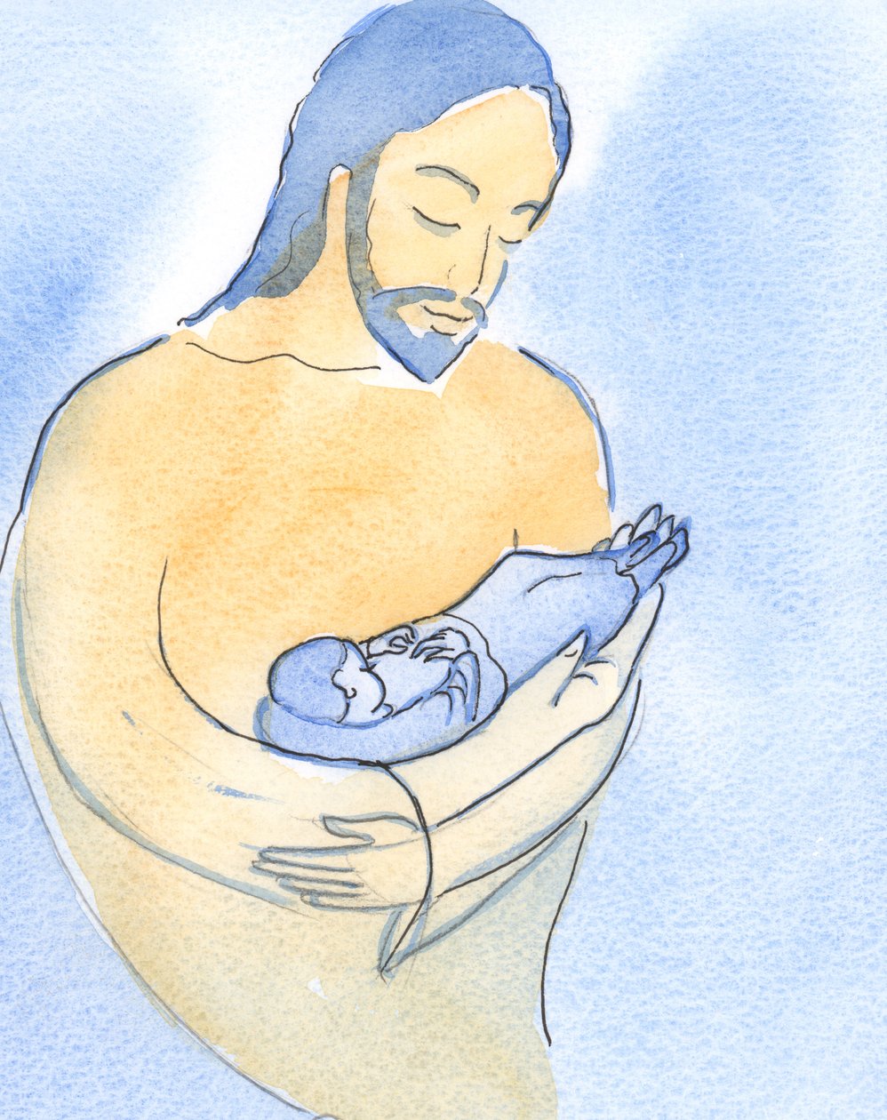 Christus toonde me dat ik in mijn huidige lijden als het ware in de armen van de Vader lig, teder gedragen. door Elizabeth Wang