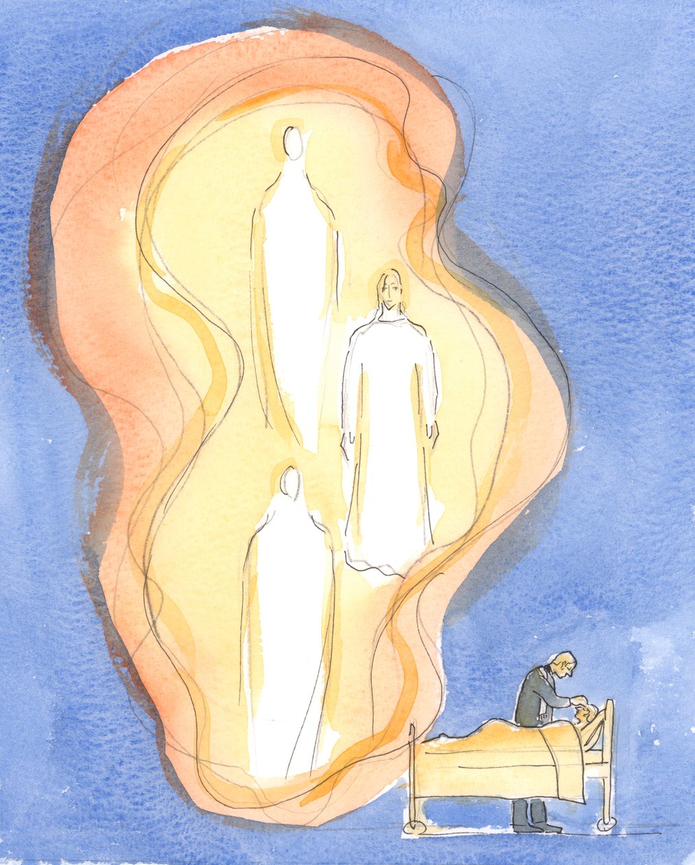 Gods geschenk aan de zieken is Jezus Christus zelf, met de Vader en de Heilige Geest, één God - aan het werk in dit sacrament door Elizabeth Wang