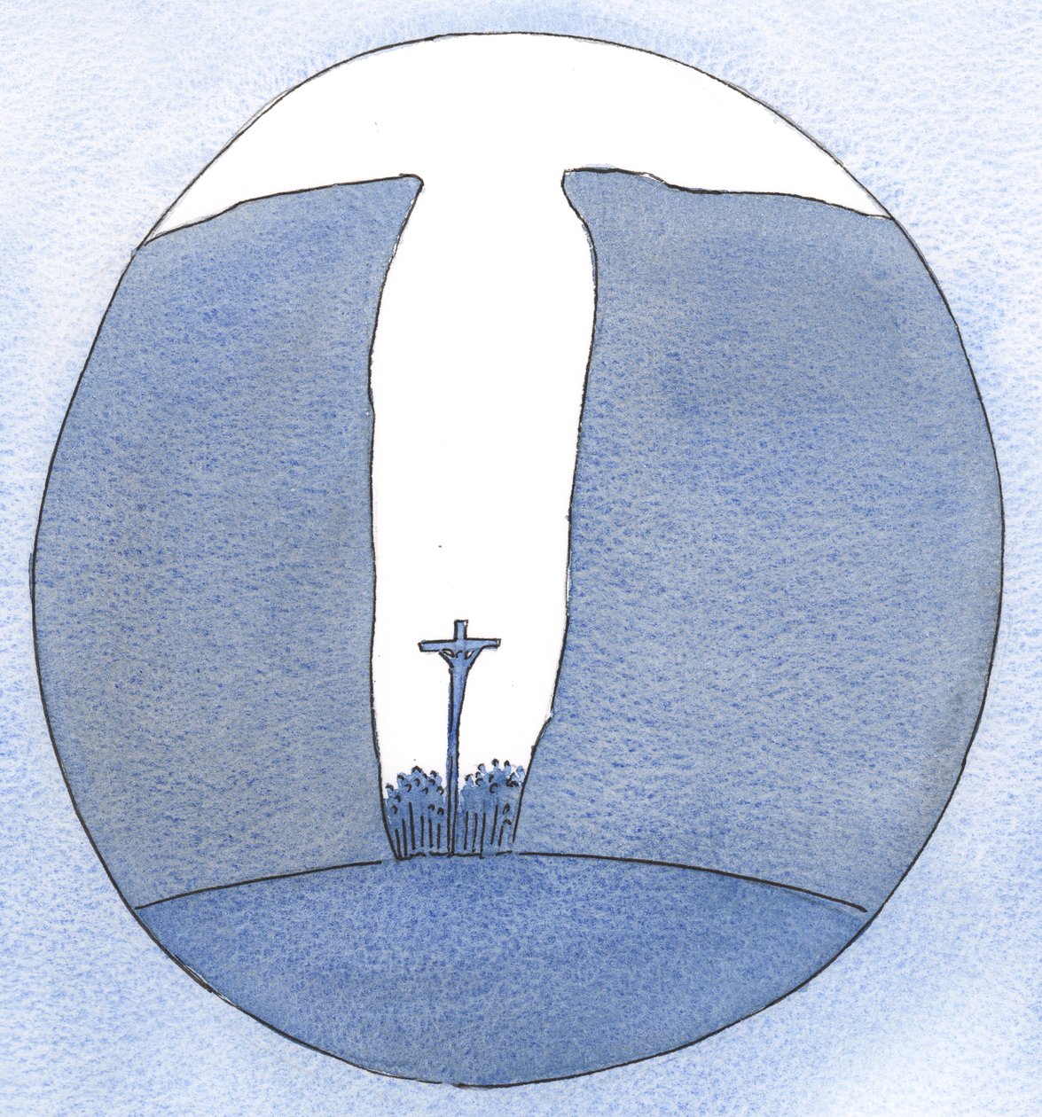 Hoe klein, geïsoleerd of vervolgd onze gemeenschap ook mag zijn, Christus is onder ons bij de Mis, alsof in een kloof door Elizabeth Wang