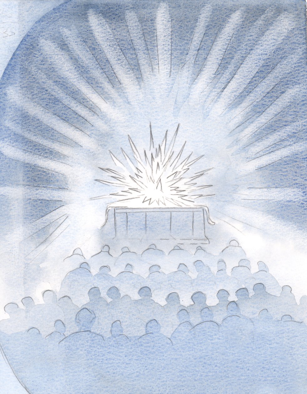 Ik zag het witte vuur van het offer op het altaar en de stralende glorie van het ware offer van Christus door Elizabeth Wang