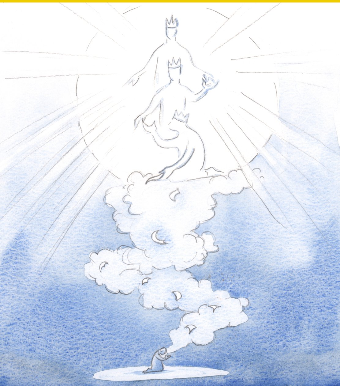 Onze gebeden voor anderen stijgen op als brieven gedragen op een wolk van wierook naar de vloer van de hemel, naar God de Heilige Drie-eenheid, met alle namen van onze dierbaren door Elizabeth Wang