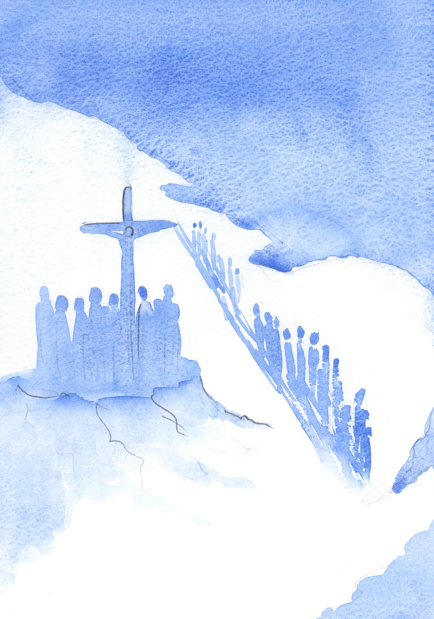 Sommigen keren zich om en negeren het werk dat Christus doet voor hun redding; ze tonen hun onverschilligheid voor Zijn Offer. door Elizabeth Wang