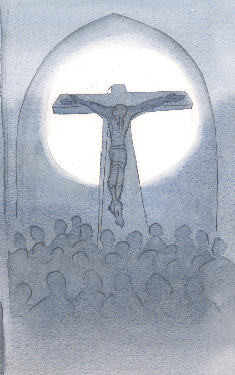 Het offer dat Christus van Zichzelf aan de Vader brengt is Eeuwig, voor de redding van allen die hun vertrouwen in Hem stellen door Elizabeth Wang