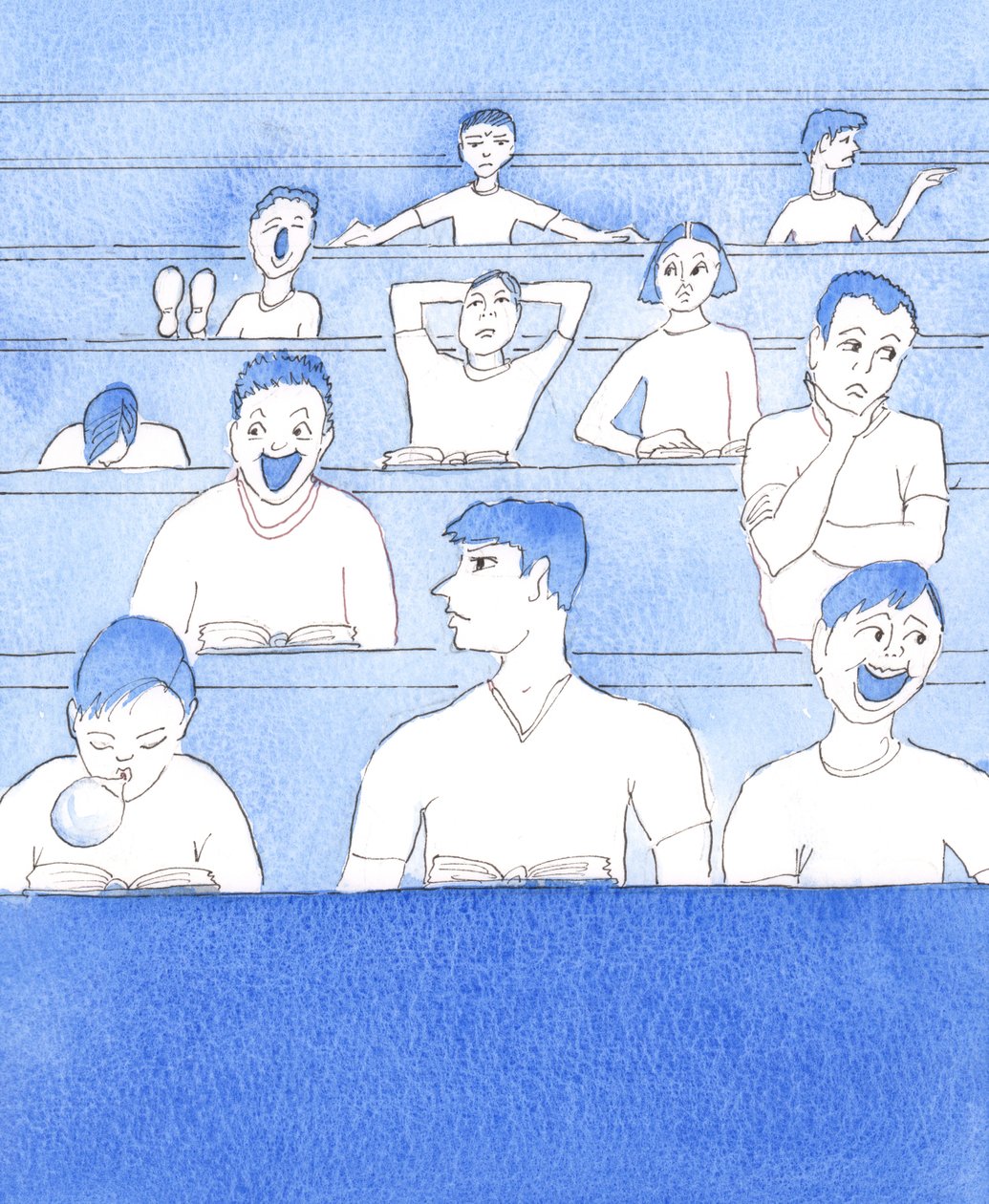 Waar oneerbiedigheid en dissidentie ongecontroleerd blijven en een vals evangelie wordt verkondigd, zijn er weinig roepingen tot het priesterschap of het religieuze leven, 2005 (aquarel op papier) door Elizabeth Wang