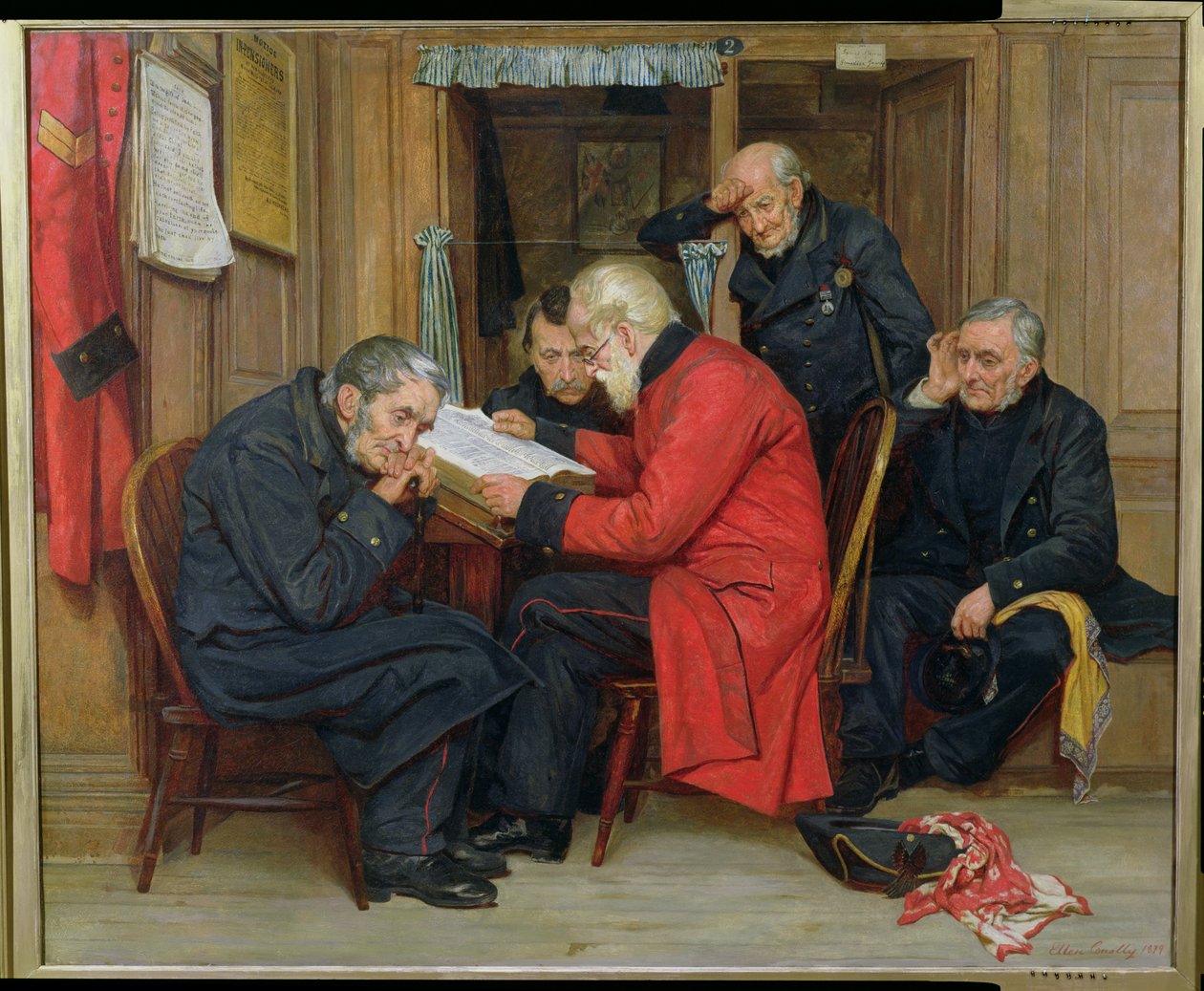 Chelsea-pensionarissen in de lange zalen, 1879 door Ellen Conolly
