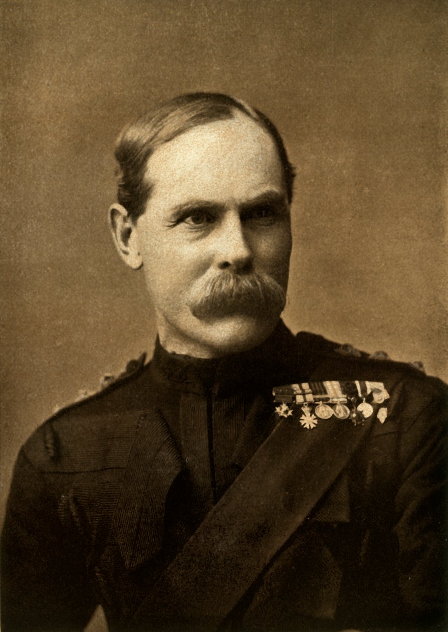 Luitenant-generaal Lord Methuen, C.B., 1900 door Elliot and Fry