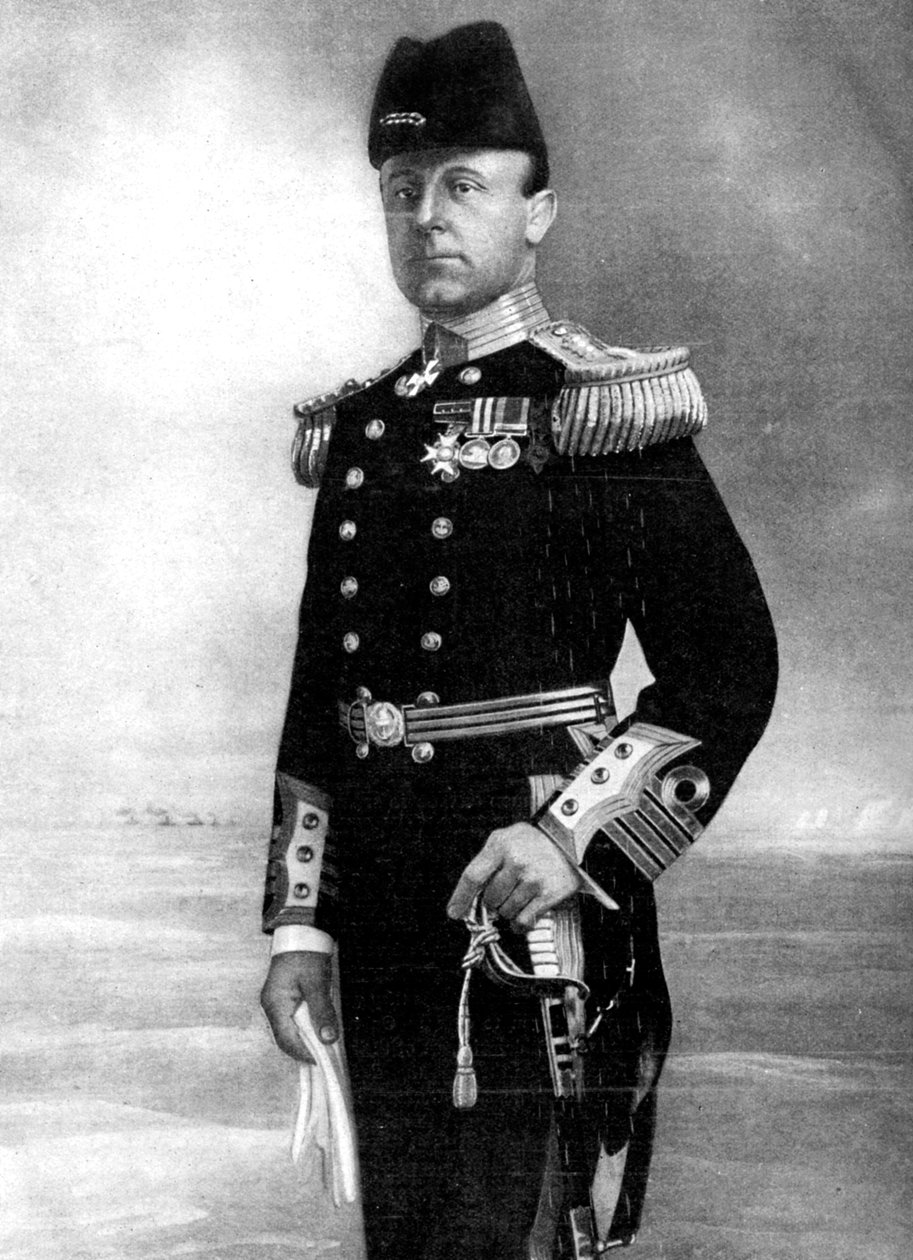 Admiraal Sir John Rushworth Jellicoe, opperbevelhebber, Eerste Wereldoorlog, 1914 door Elliott and Fry