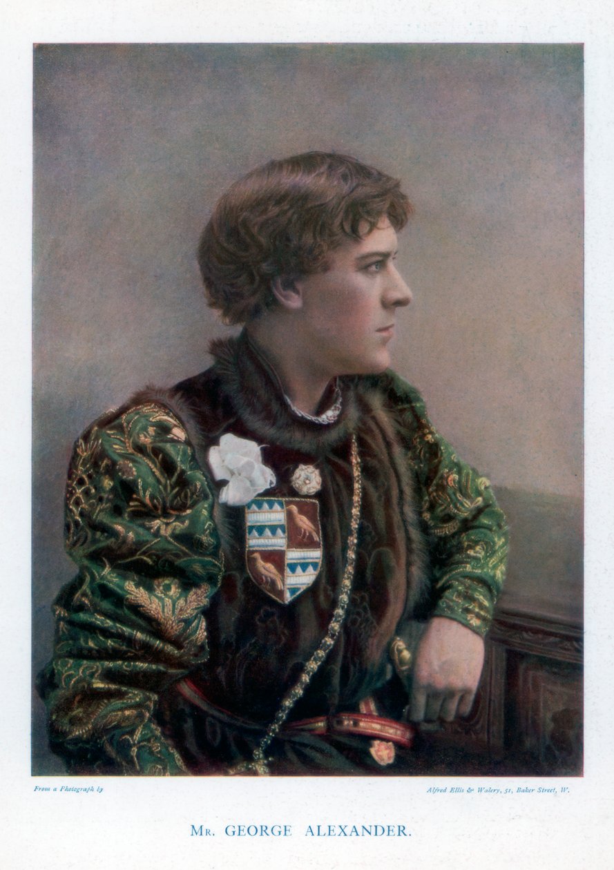 Sir George Alexander, Engelse acteur en theatermanager, 1901 door Ellis and Walery