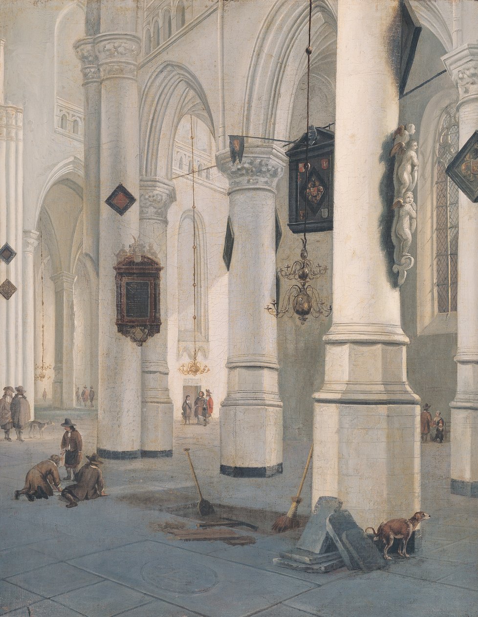 Kerkinterieur door Emanuel de Witte