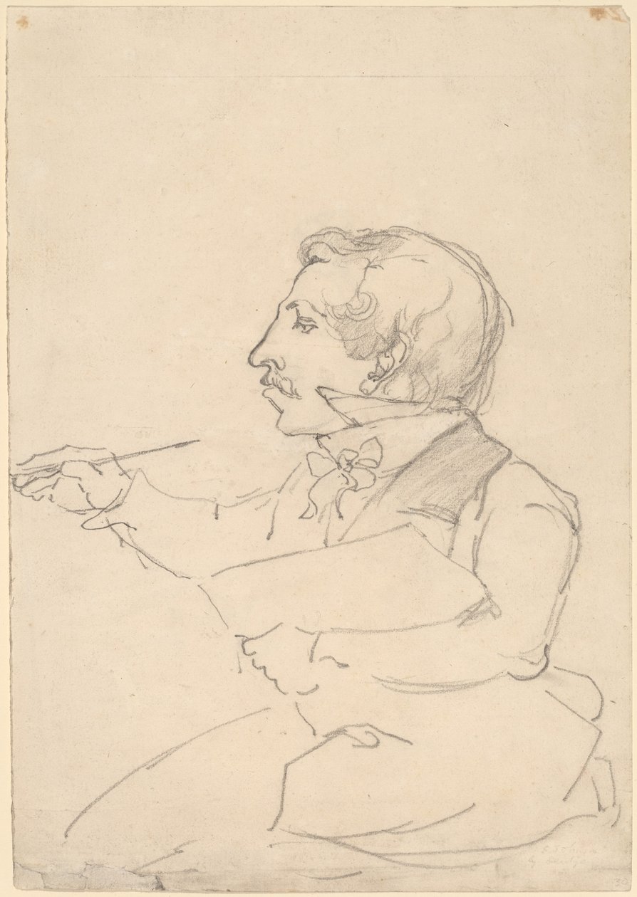 Eastman Johnson aan het schetsen door Emanuel Gottlieb Leutze