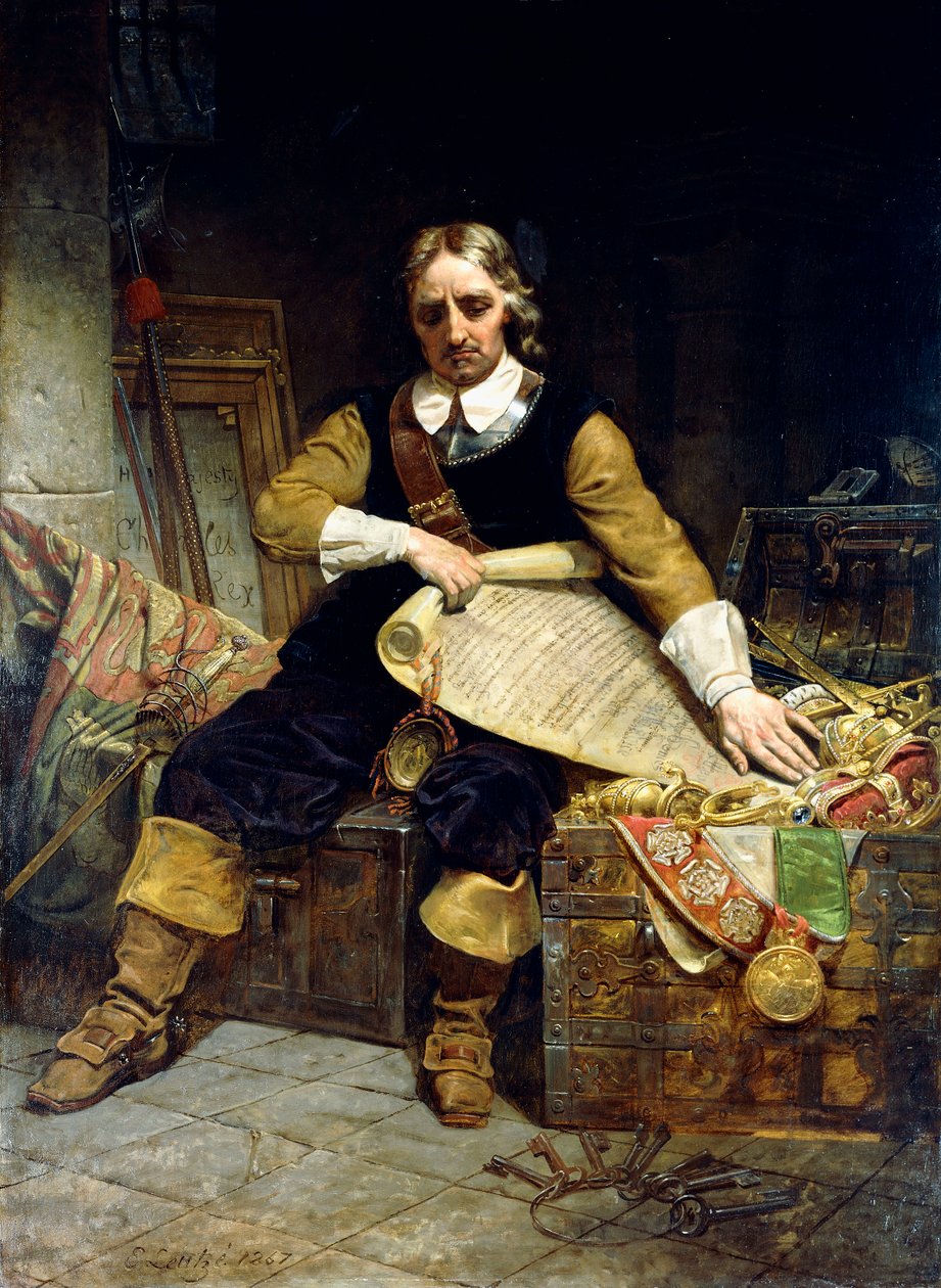 Oliver Cromwell, 1867 door Emanuel Gottlieb Leutze