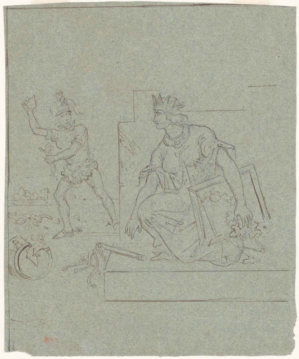 Politieke cartoon van de Amerikaanse Burgeroorlog door Emanuel Gottlieb Leutze