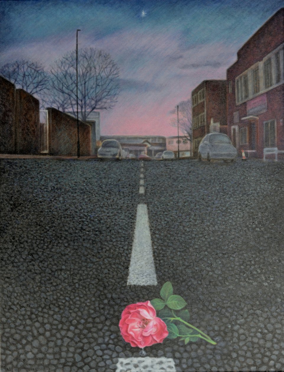 Wens een ster ll, 2012 (olieverf op doek) door Emiko Aida