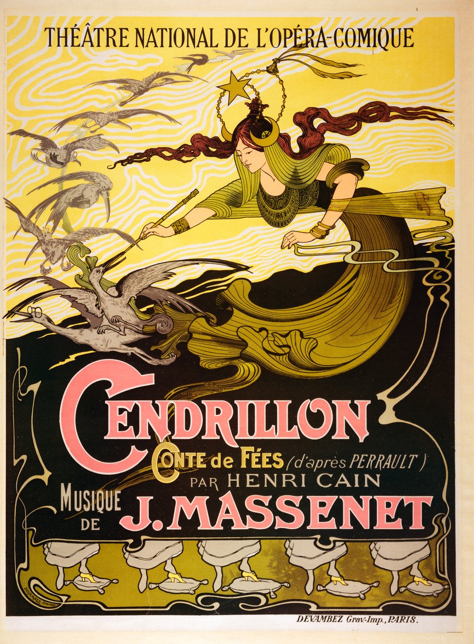 Assepoester (Cendrillon), 1899 sprookjesopera door Jules Massenet (12 mei 1842 - 13 augustus 1912) door Emil Bertrand