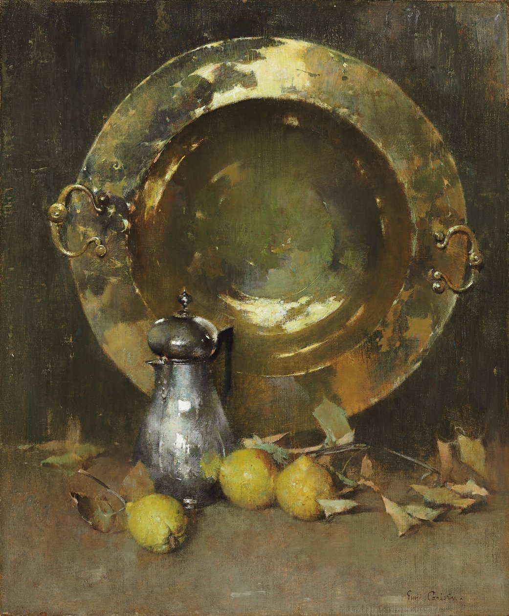Stilleven, ca. 1918 door Emil Carlsen