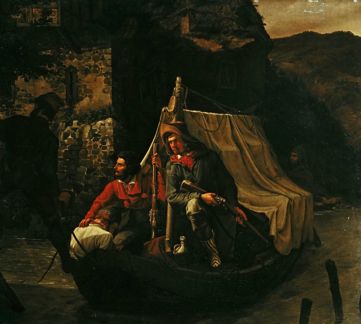 De smokkelaars, 1830 door Emil Ebers