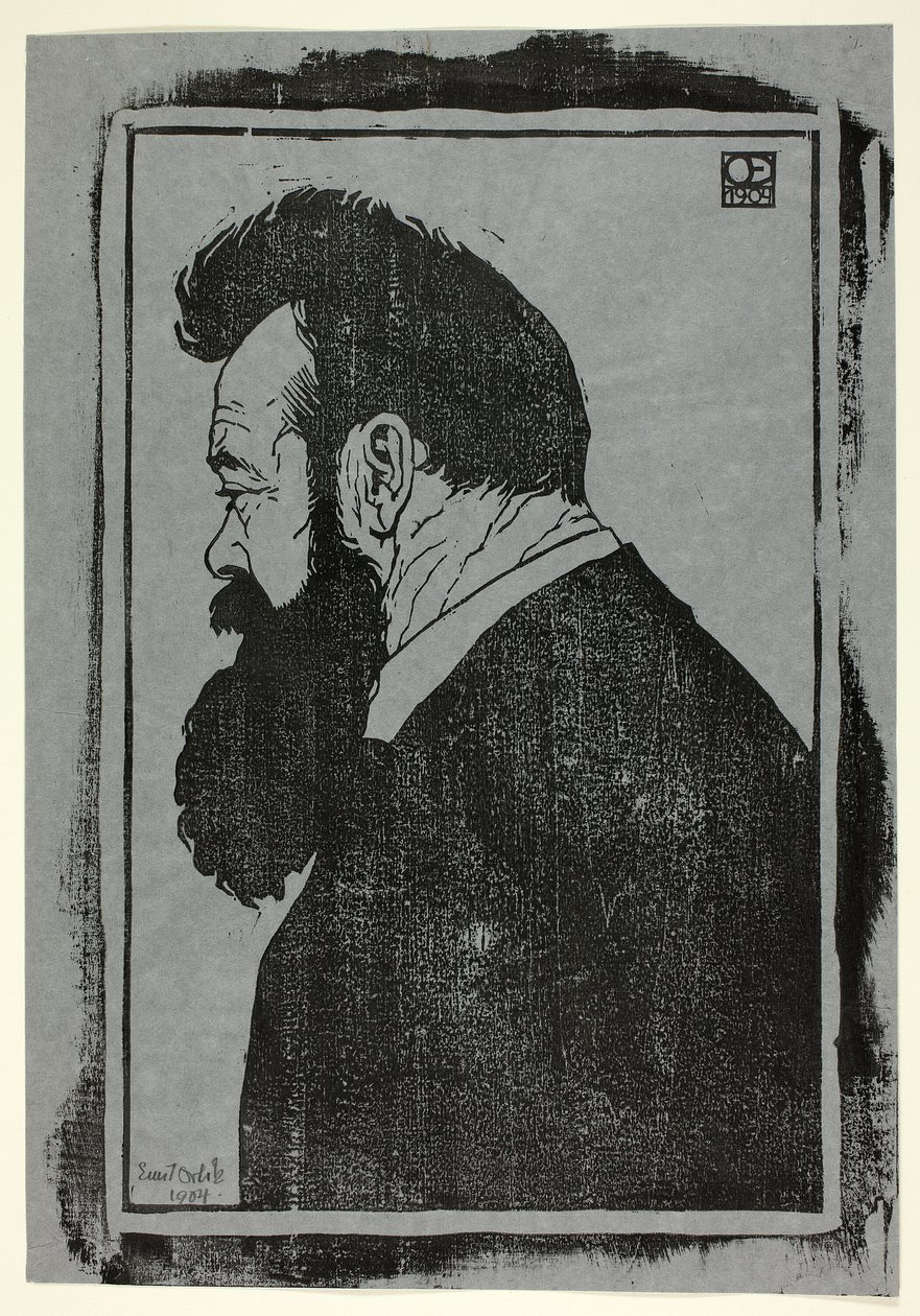 F. Hodler door Emil Orlik