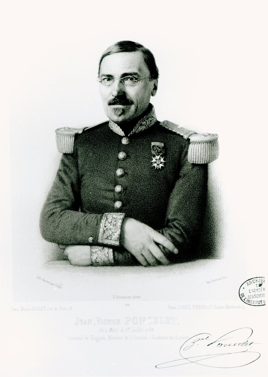Jean-Victor Poncelet (1788-1867) door Emile Desmaisons