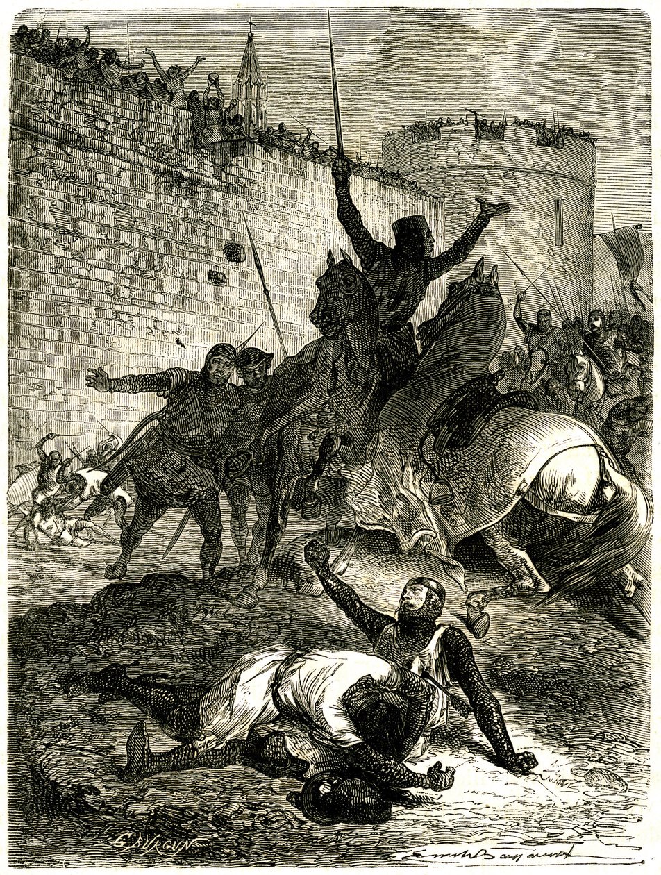 Kruistocht tegen de Albigenzen - Beleg van Toulouse, 25 juni 1218. Simon de Montfort