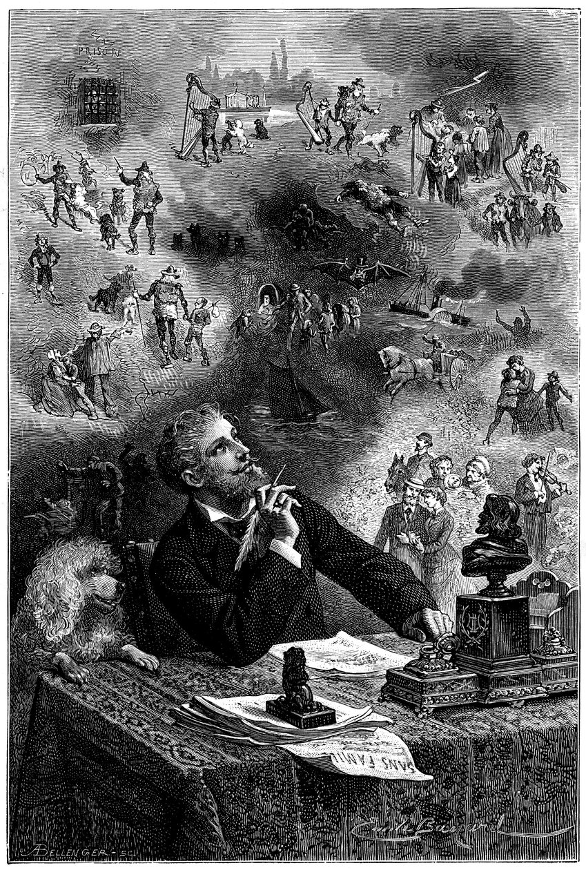 Frontispice door Emile Bayard voor de Hetzel 1880 editie van Hector Malot