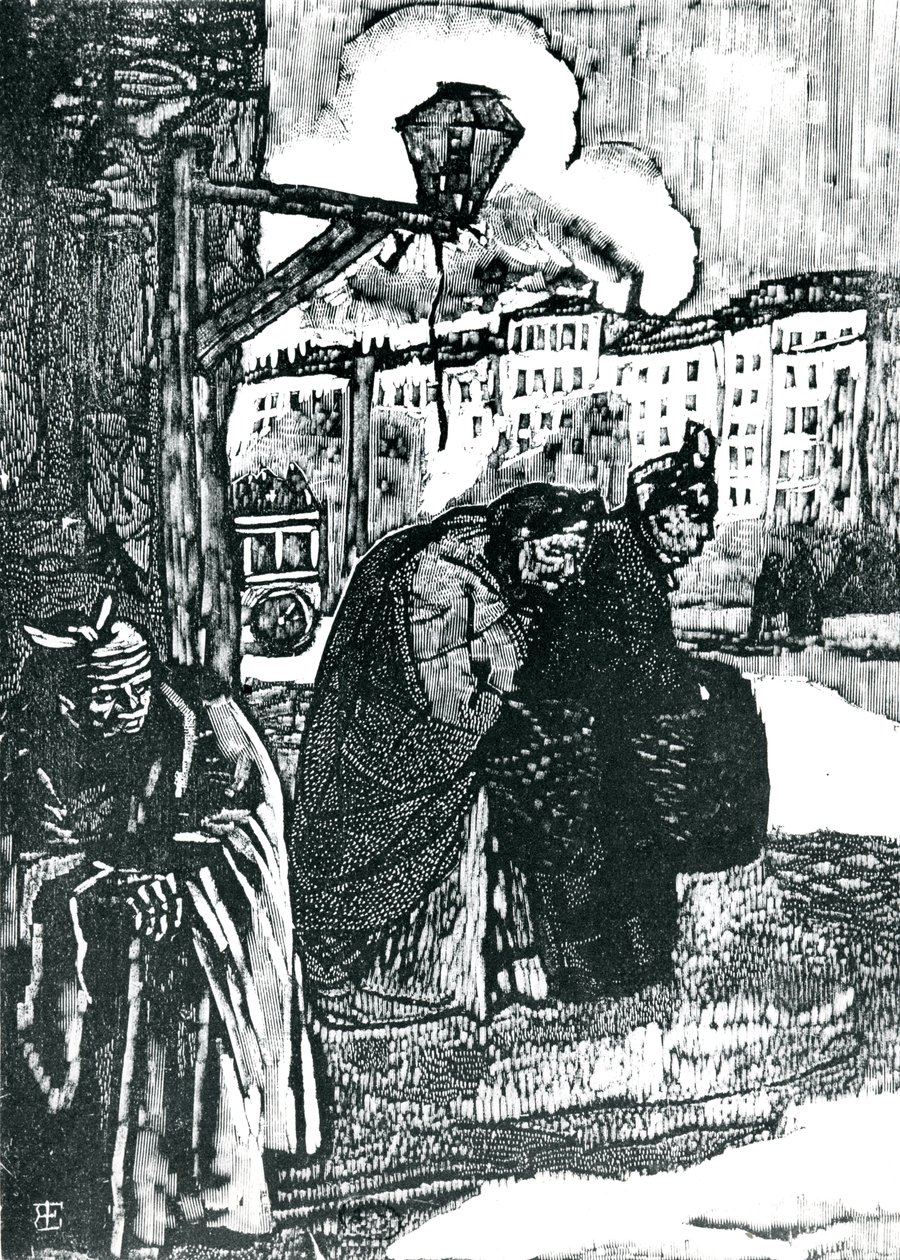 Illustratie voor Gedichten van Charles Baudelaire (1821-67) door Emile Bernard