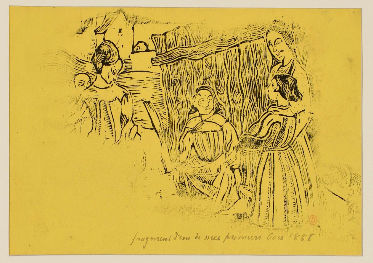 Kinderspiele [Probe b] door Emile Bernard