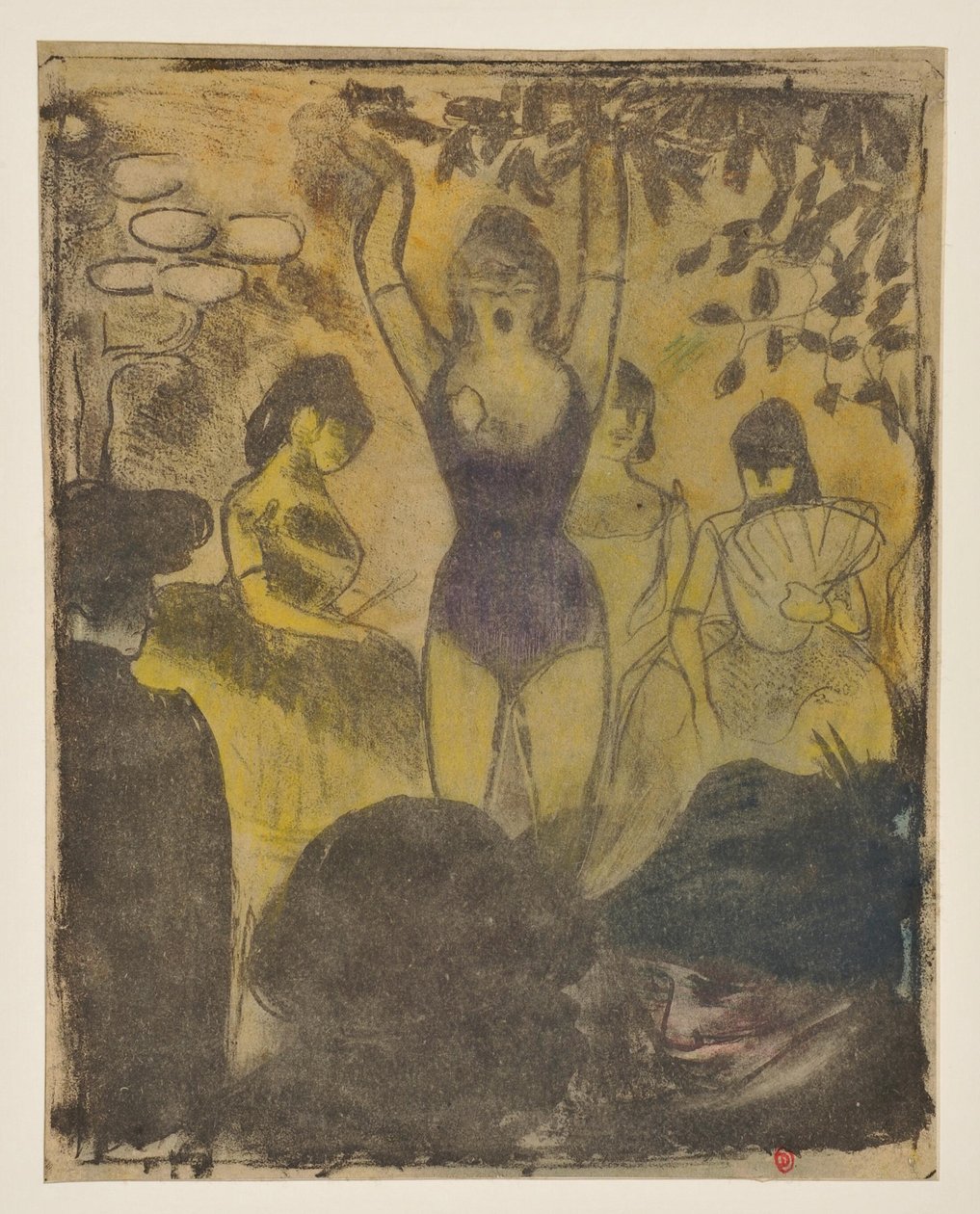 Die Sängerin des Café-Konzerts (zweiter Zustand) door Emile Bernard