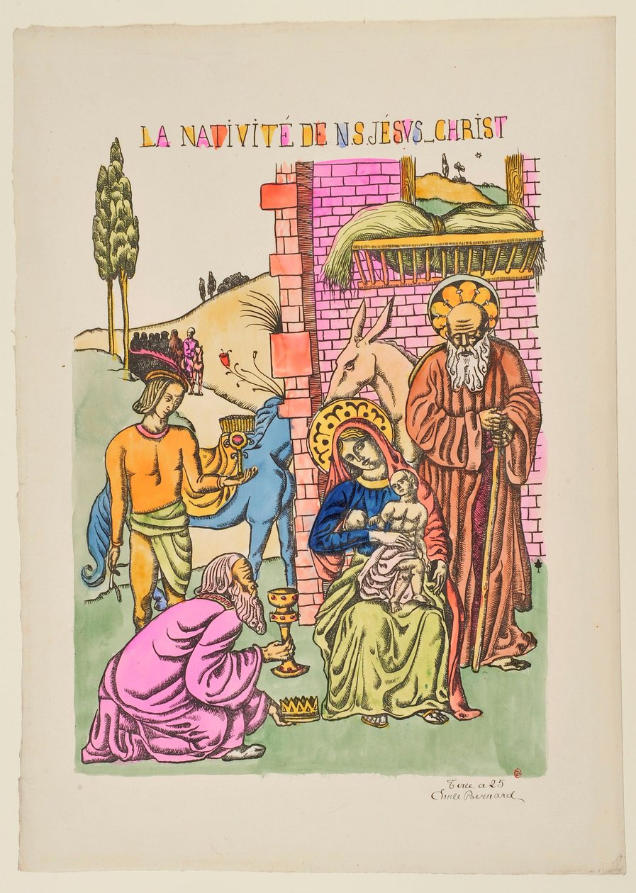 Die Geburt Jesu Christi door Emile Bernard