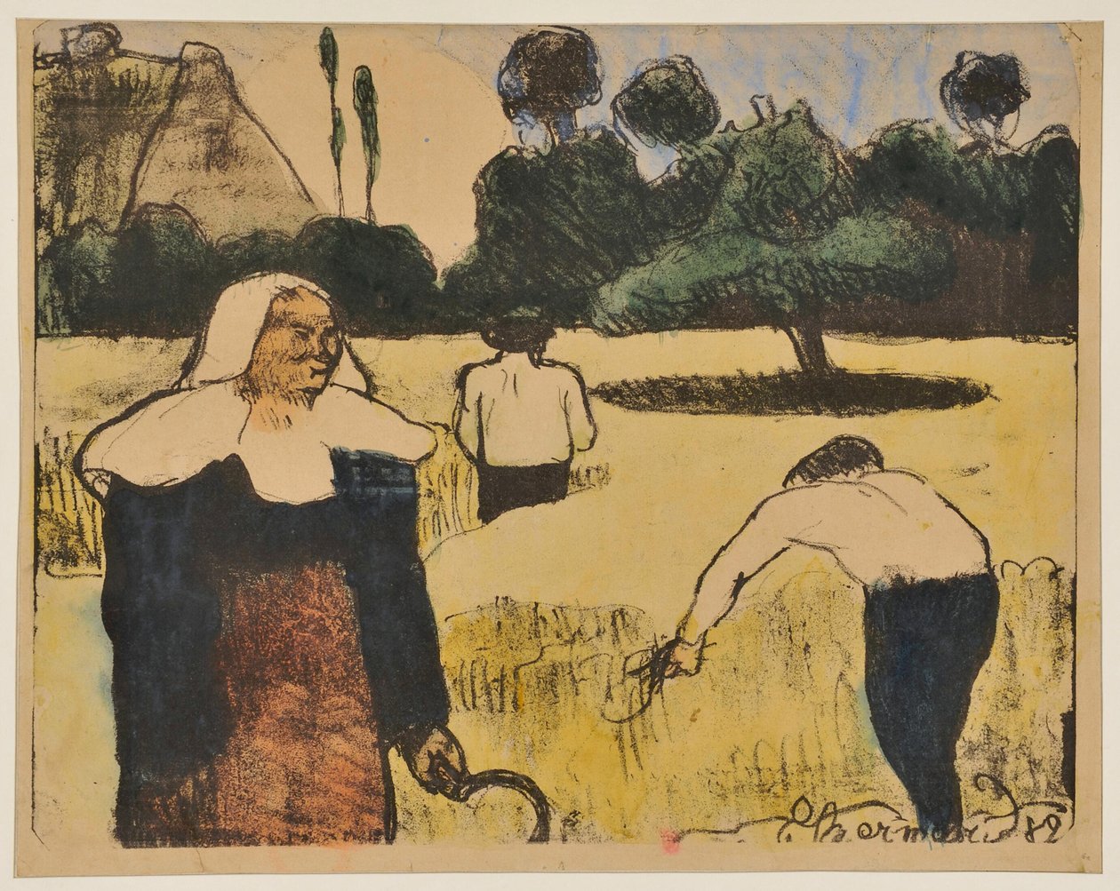 De oogster door Emile Bernard