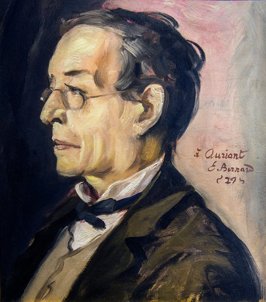 Portret van Paul Leautaud (1872-1956) schrijver en columnist. Schilderij door Emile BERNARD (1868-1941) - Olieverf op karton H: 48 cm; L: 41 cm - Musee Calvet, Avignon door Emile Bernard
