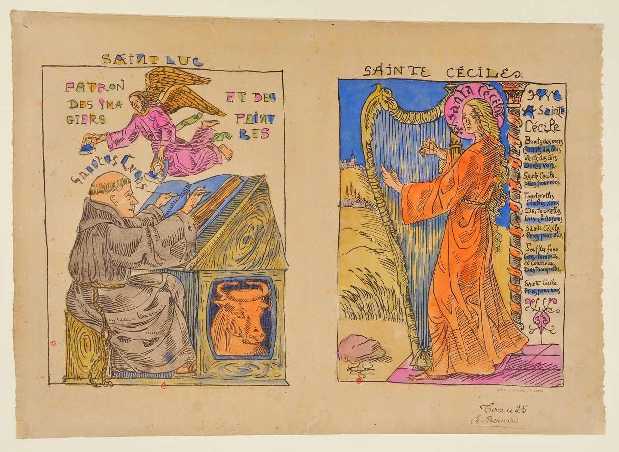 Heiliger Lukas door Emile Bernard