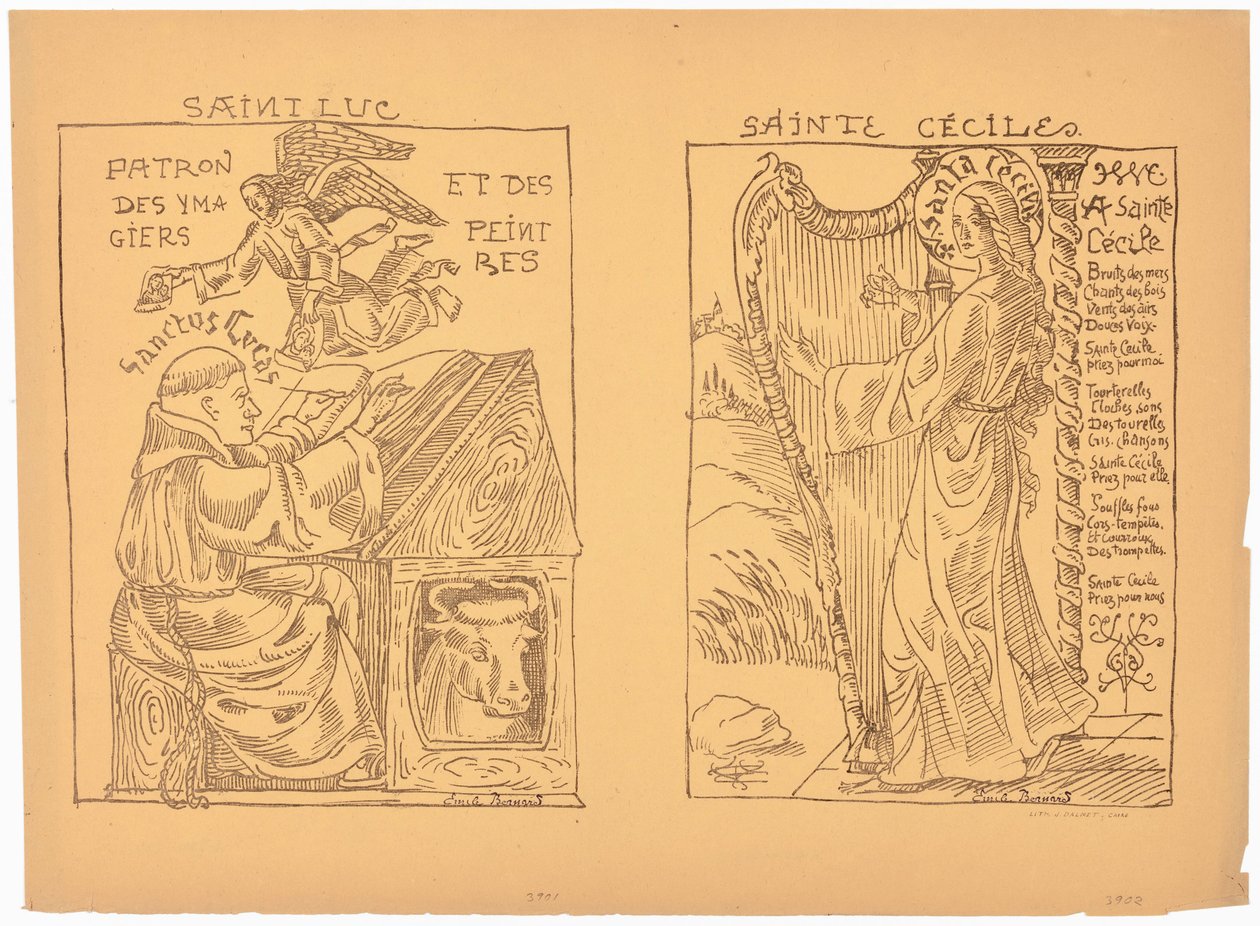 Der heilige Lukas door Emile Bernard