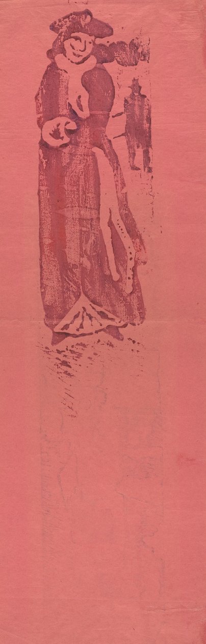 Vrouw met een Muff door Emile Bernard
