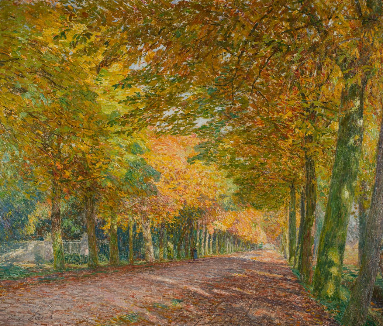 Zonnige dreef door Emile Claus